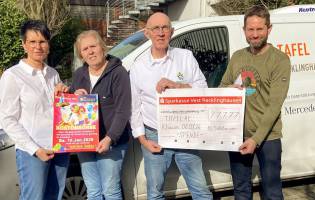 KG Poahlbürger spendet 777,77 Euro an die Tafel Recklinghausen Die Karnevalsgesellschaft (KG) Poahlbürger hat der Tafel Recklinghausen eine Spende in Höhe von...